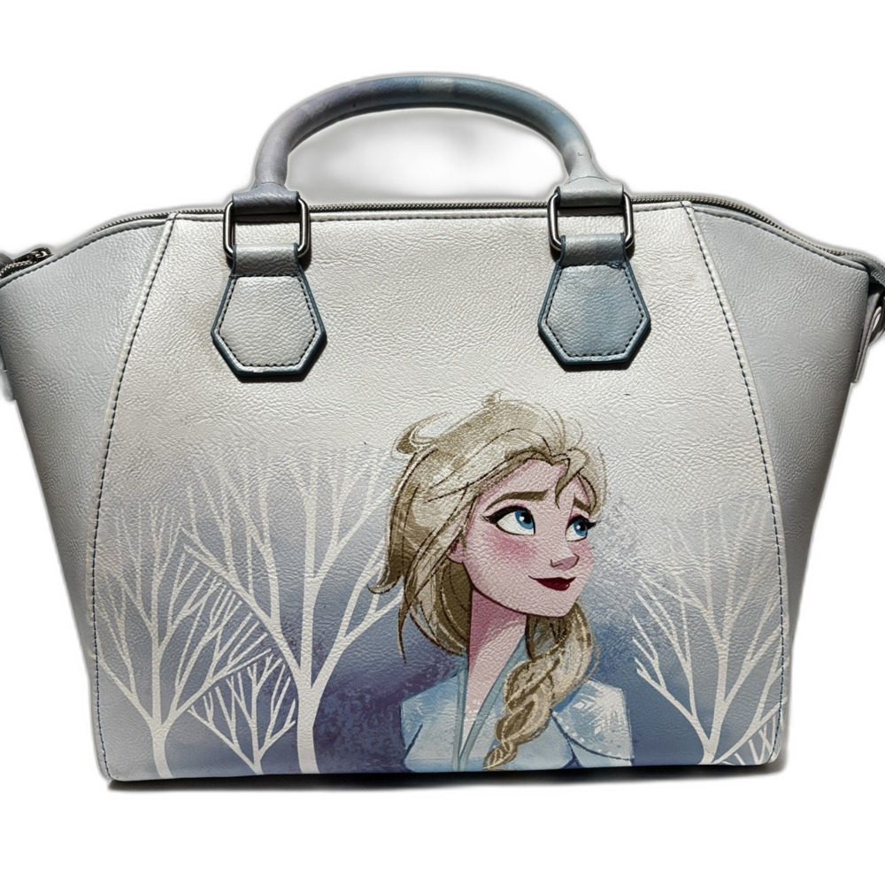 Disney Loungefly Blue Frozen Elsa Crossbody Satchel Bag Destiny Awaits New